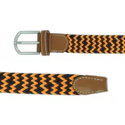 The Tie Hub Men Braided Stretchable Canvas Belt image 4