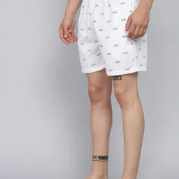 SEPHANI Printed Cotton Boxer BX-SHOE-WHT-M image 5
