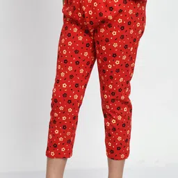 BAESD Girls Pack Of 3 Mid-Rise Printed Pure Cotton Capris image 2