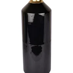 Manor House Rajni Black & Gold Toned 2 Pieces Cylinder Shaped Vases image 3