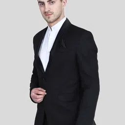 TAHVO Men Single-Breasted Slim-Fit Two-Piece Suit image 3