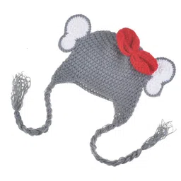 Babymoon Kids Self Design Woollen Beanie image 3