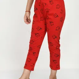 IndiWeaves Girls Pack Of 3 Printed Pure Cotton Capris image 2