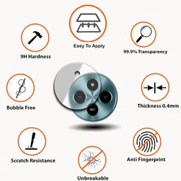 M-Clues Back Camera Lens Glass Protector for Poco M7 5G image 2