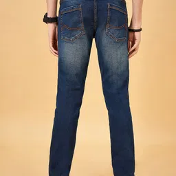 SF JEANS by Pantaloons Men Slim Fit Clean Look Heavy Fade Jeans image 5