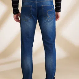 Being Human Men Slim Fit Low Distress Light Fade Jeans image 3