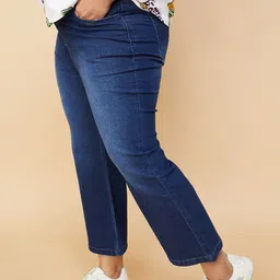max Women Plus Size Bootcut High-Rise Stretchable Light Fade Jeans image 2