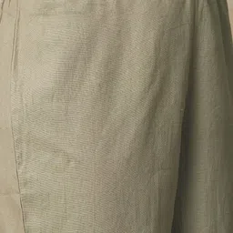 FASHOR Ethnic Motifs Printed Flared Sleeves Jacquard Pure Cotton Kurti With Trousers image 3