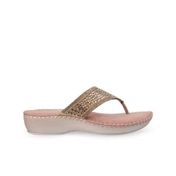 metro Mochi Women Embellished T-Strap Flats image 3