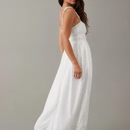 AMERICAN EAGLE OUTFITTERS Gathered Detailed Shoulder Straps Maxi Dress image 2