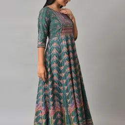 W Ethnic Motifs Printed Maxi Ethnic Dress image 3