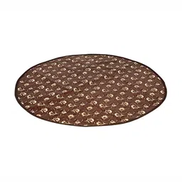 CASA-NEST Brown Floral Print Round Table Placemat image 3