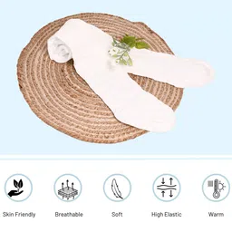 THE LITTLE LOOKERS Girls Set of 2 Self Design Stockings image 5