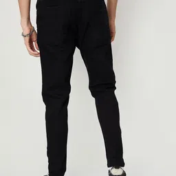 max Men Mid Rise Dark Shade Regular Fit Stretchable Jeans image 3