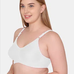 Souminie Pack of 2 Half Coverage Non Padded Seamless Cotton Bra image 2