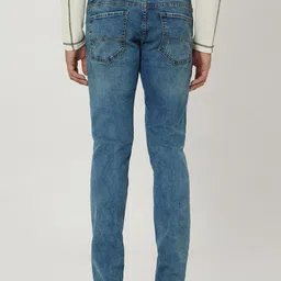 Mufti Men Slim Fit Mid Rise Mildly Distressed Stretchable Jeans image 5