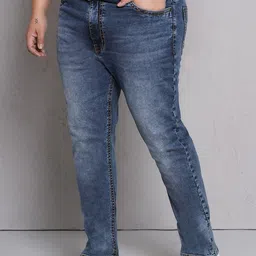 John Pride Men Plus Size Heavy Fade Stretchable Jeans image 5