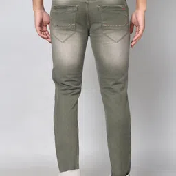 RJ Denim Men Slim Fit Heavy Fade Stretchable Jeans image 3