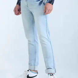 TQS Men Clean Look Light Fade Cotton Jeans image 3