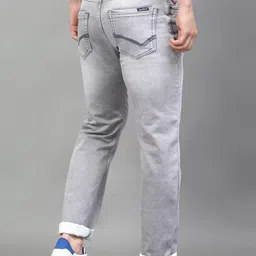 LOUIS STITCH Men Heavy Fade Clean Look Stretchable Jeans image 3