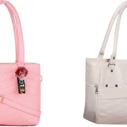 Women Pink, White Messenger Bag-image-13