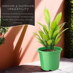 Kuber Industries 6 Pcs Green Lightweight Planters image 3