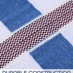 Kuber Industries Cream & White 2 Pieces Printed Cotton 150 GSM Bath Towel image 3