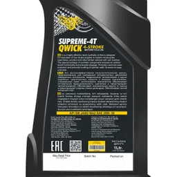 silboil SUPREME 4T -QWICK 20W-50 ( API: SM) ( JASO: MA-2) High Performance Synthetic Blend Engine Oil image 2