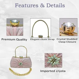 vistova Casual, Formal, Party Pink Clutch image 5