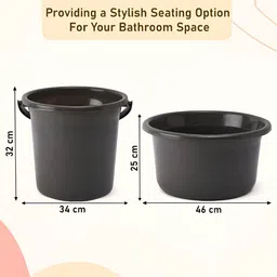 Kuber Industries Grey 8 pieces Bath Accessories Set image 3