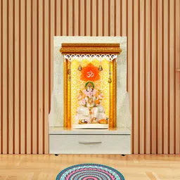 RANGOLI Blue & Pink Abstract Rangoli Design Floor Sticker image 3