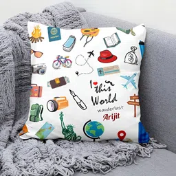 ARTBUG White 3 Pieces Wanderlust Theme Arijit Name Printed Birthday Gift Set image 3