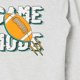 Fame Forever by Lifestyle Boys Grey Printed Sweatshirt image 4