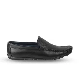WALKWAY by Metro Men Textured Comfort Insole Leather Loafers image 3