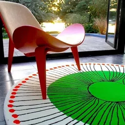 Safiya Carpet Grey Ethnic Motifs Hand-Tufted Woollen Carpets image 3