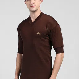 Lux Cottswool Pack Of 2 V-Neck Thermal Tops image 3