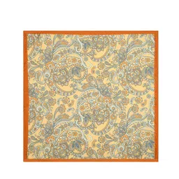 Tossido Men Yellow & Orange Printed Pocket Square image 2