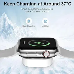 Talabat Minimalist USB Square iWatch Charger for All Apple Watch Models Charging Pad image 2