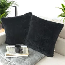 cyuteenuts Microfibre Solid Cushion Pack of 2-picture-10