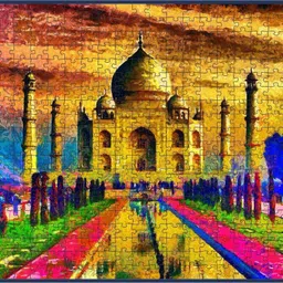 lattice The Taj Mahal Jigsaw Puzzle, 500 Pieces image 2