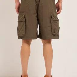 the bear house Solid Men Brown Regular Shorts image 2