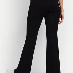 Next One Women Smart Flared High-Rise Easy Wash Bootcut Trousers image 5