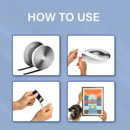 welpro 25MM 10MTR SELF ADHESIVE TAPE FOR SEWING CRAFT CLOTHES Sew-on Velcro-picture-10