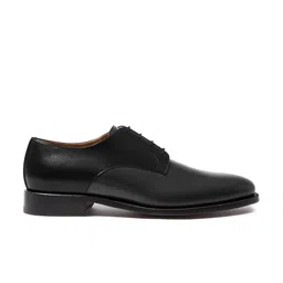Rapawalk Black & Grey Handcrafted Standard Width Leather Derbys image 5