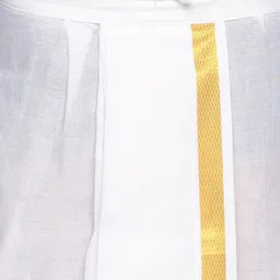 Sethukrishna Boys Pink & White Pure Cotton Kurta with Dhoti Pants image 3