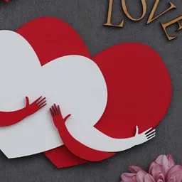 eCraftIndia Red & White 3 Pcs Valentine's Day Gift Set image 3