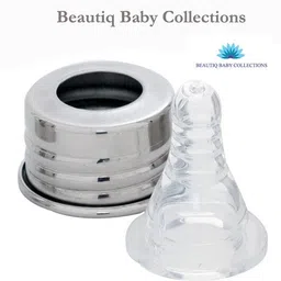 beautiq baby collections Stainless Steel Baby Feeding Bottle Combo(Pack of 2) 300ml and 220ml - 520 ml image 3