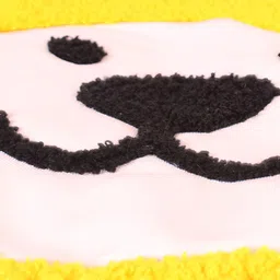 STITCHNEST Yellow & Black Embroidered Rectangle Cushion Cover image 4