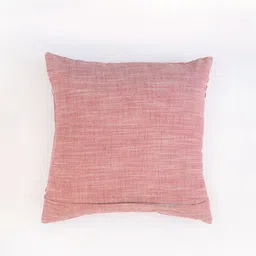 ZEBA Red & Pink Striped Square Cushion Cover image 3