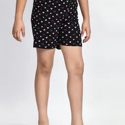 BAESD Girls Pack Of 3 Conversational Printed Pure Cotton Shorts image 4